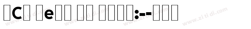 ICA Text Ny Black字体转换